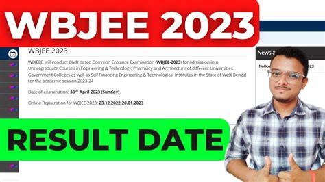 wbjee 2023 exam date and result